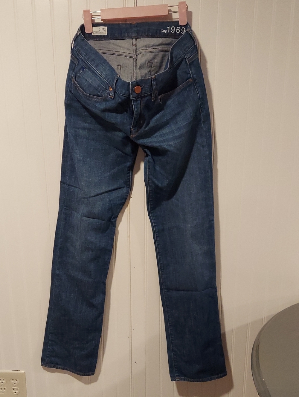 GAP Dark Blue Straight-Leg Jeans